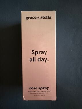 Grace & Stella Rose Spray Hydrating Facial Mist 8.11 oz 240mL Sealed Vegan